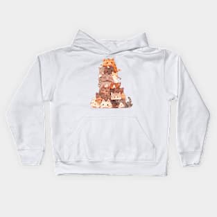 Cutest Cat pile Kids Hoodie